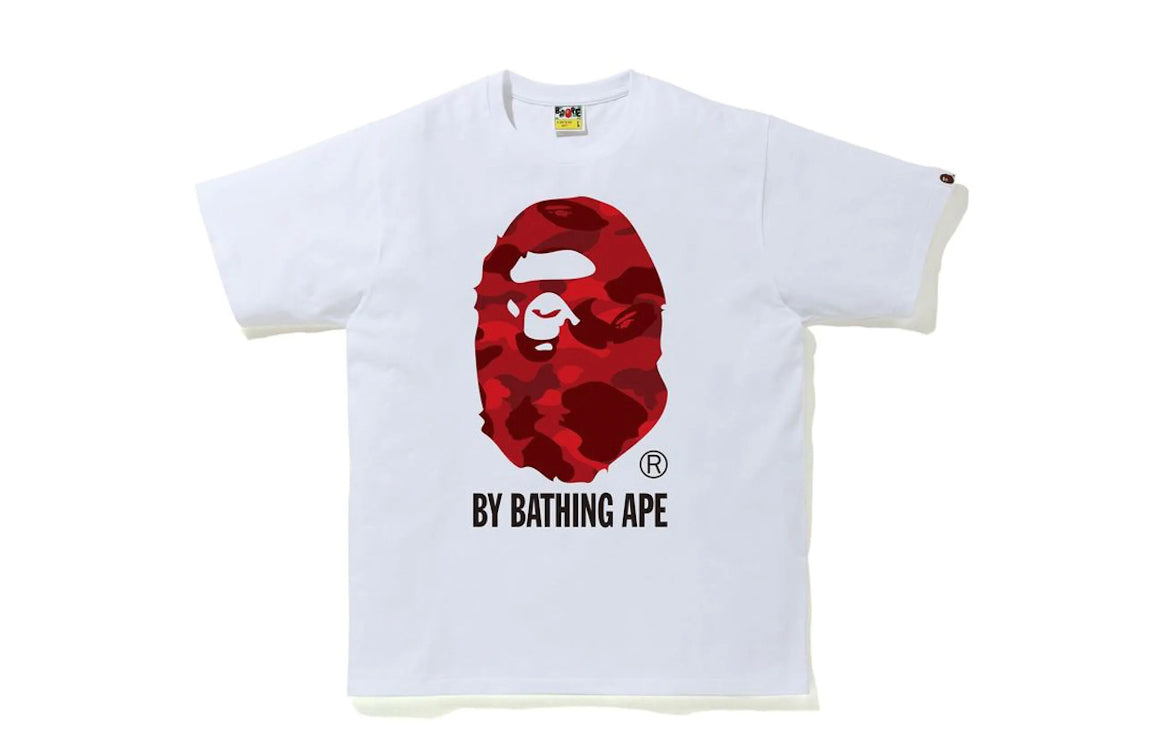 BAPE Color Camo By Bathing Ape Tee (FW22) White Red