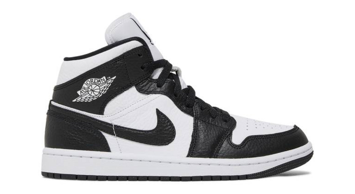 Jordan 1 Mid Split Black White (W)