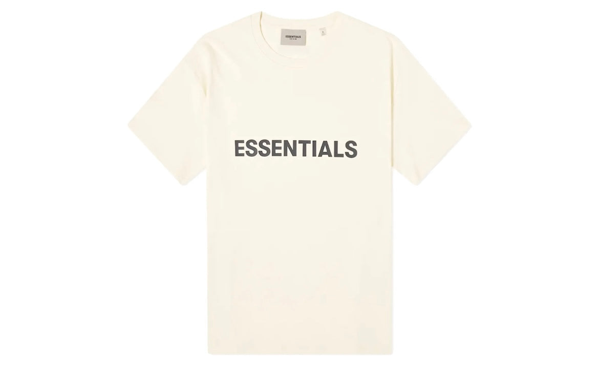 Fear of God Essentials Boxy T-Shirt Applique Logo Butter Cream