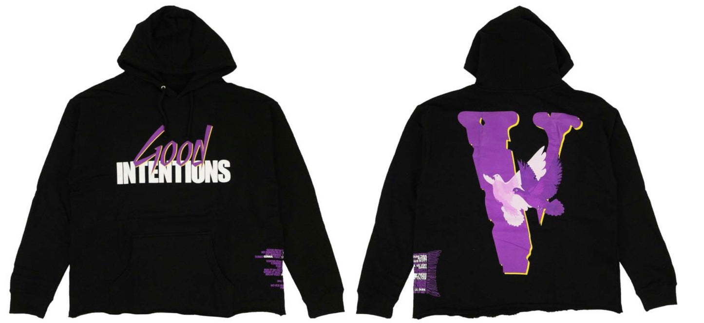 Vlone x Nav Doves Hoodie Black